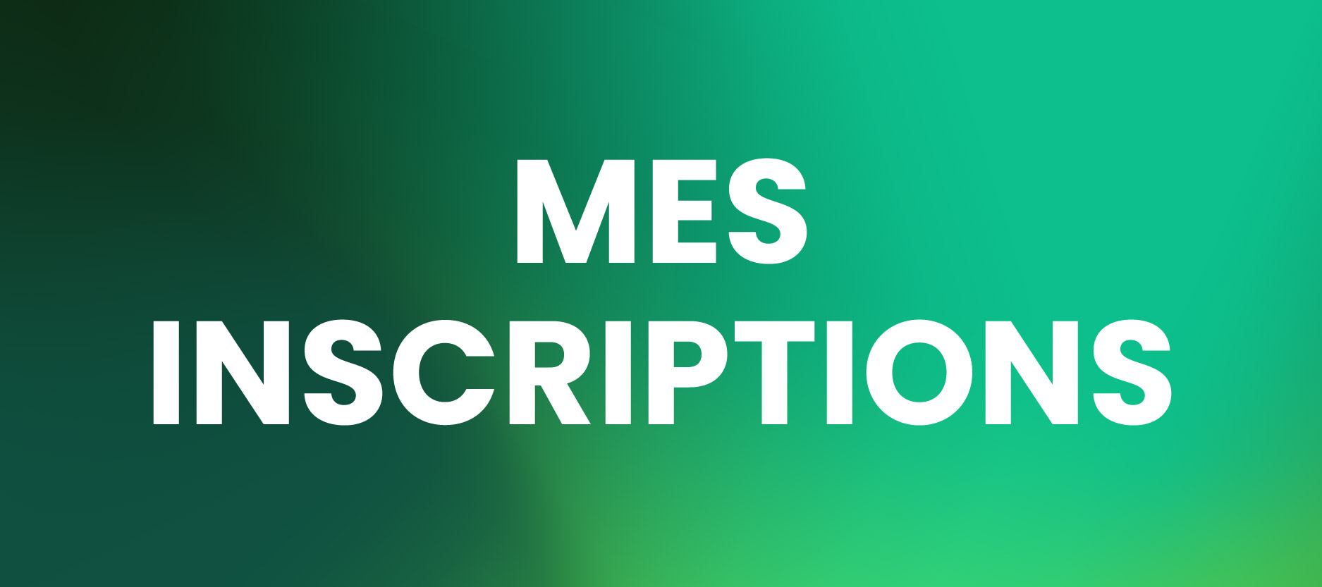 Mes inscriptions sportives